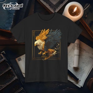 Gryphon Mythologisches Geschöpf Griechische Mythologie Griffin T-Shirt Mythisches Tier Fantasie Grafik-Spitzen-Mythologie-Liebhaber-Geschenk Mythisches Adler-T-Stück