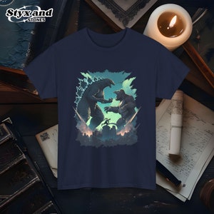 Vintage Godzilla T Shirt, Retro Kaiju Monster Tee, Anime Style Godzilla Shirt Gift for Movie Fans, Giant Lizard Graphic, Film Merchandise