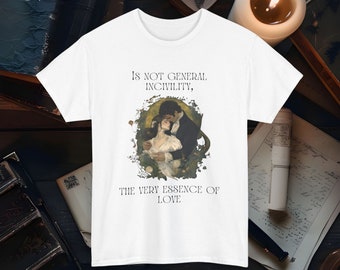 Camiseta Orgullo y prejuicio Camiseta de Mr Darcy Elizabeth Bennet Camiseta Most Ardently Pemberly Libros de Jane Austen Citas de Orgullo y prejuicio Ropa