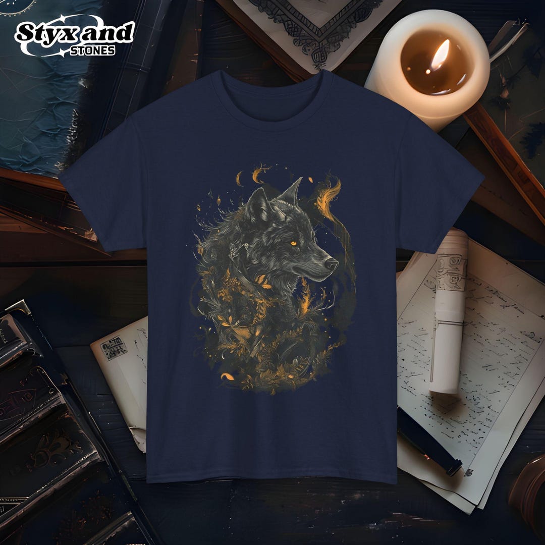 Vintage Alpha Wolf 90s Graphic Shirt Wolf Lovers Retro Washed Y2K Tee ...