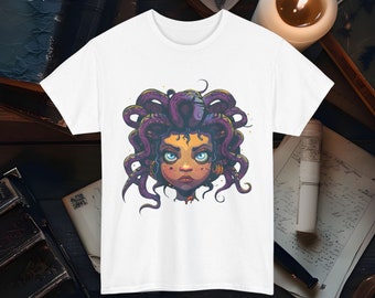 Medusa Mythology T-Shirt Greek Mythical Gorgon Tee Unisex Fantasy Apparel Unique Medusa Graphic Tee Myth Lover Gift Greek Mythology Shirt