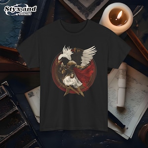Camiseta de fútbol con la mascota de la diosa griega Falcons Dark Academia, camiseta para fanáticos, ropa única para el día del juego, regalo de mitología griega, camiseta de fútbol