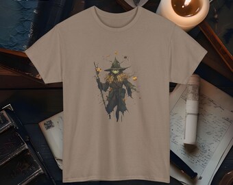 Halloween-T-shirt griezelige vogelverschrikker feestelijk T-shirt met grafische vogelverschrikker voor herfst Trick or Treat-shirt Perfect voor Halloween-feestjes en herfstplezier