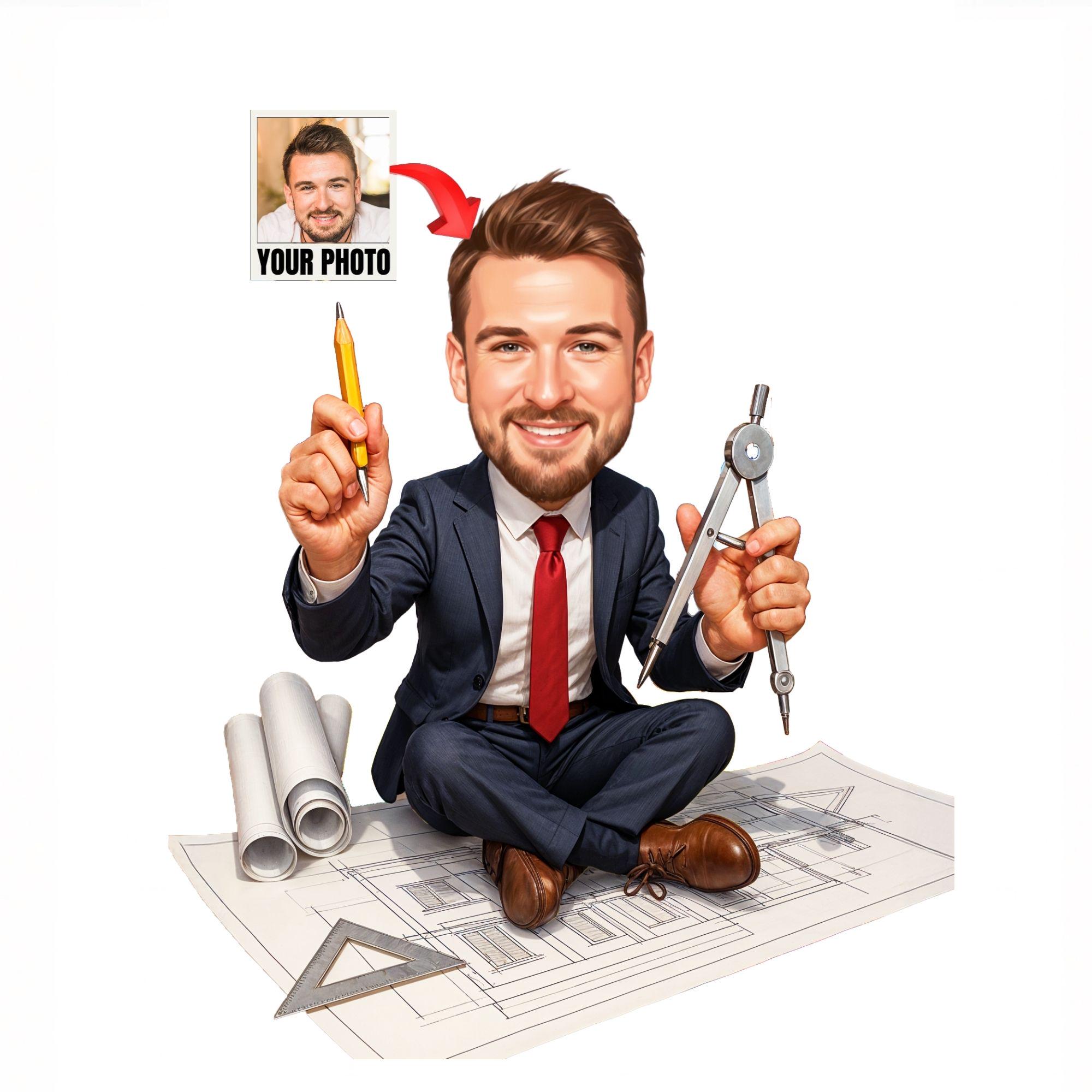 Custom Architect Caricature from photo