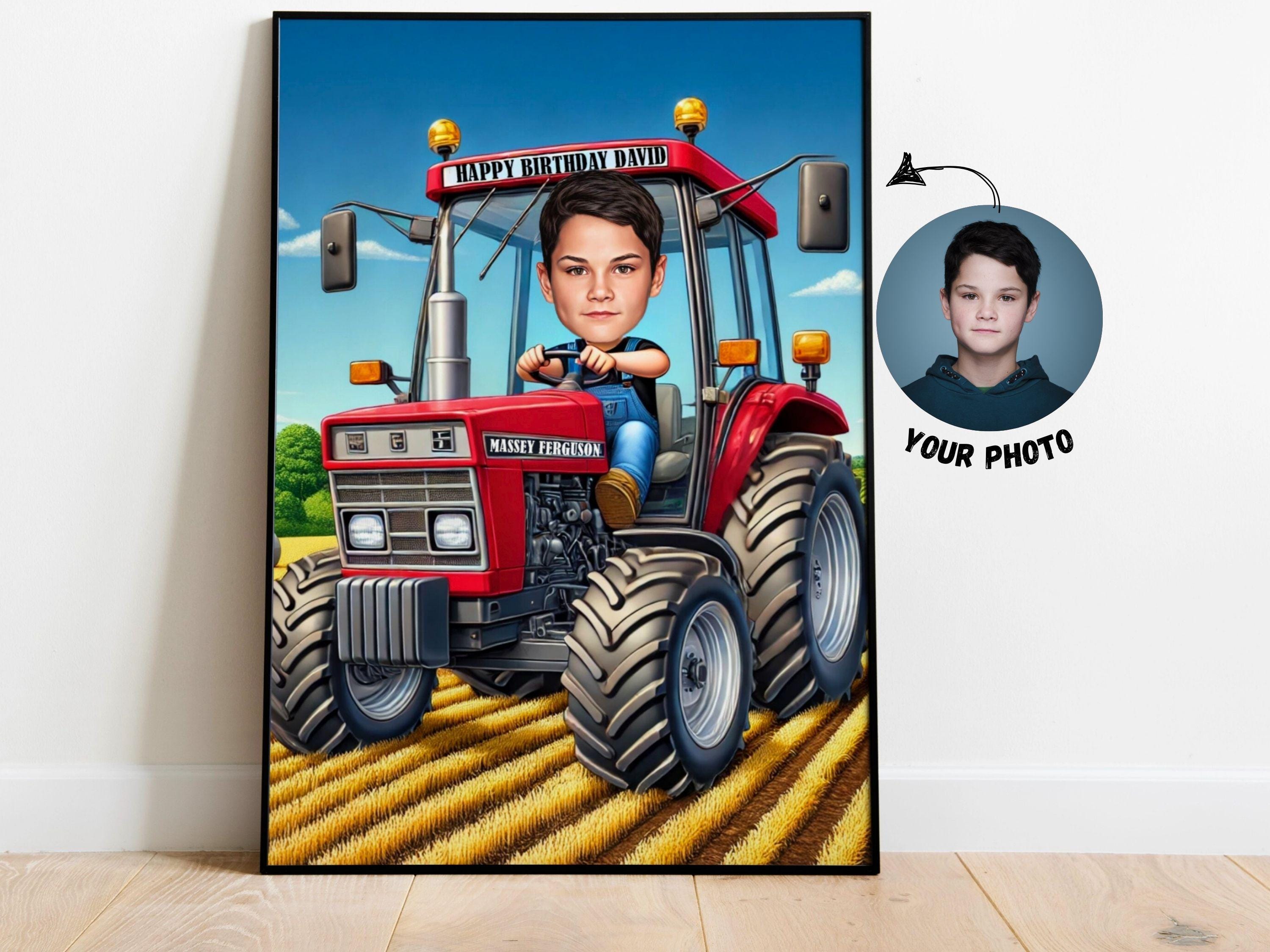 Tractor Birthday Gift for Boy from photo