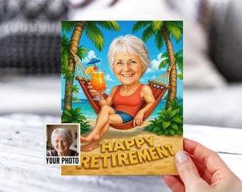 Retirement Cartoon Portrait,Retirement Caricature, Gift for Retiree, Retirement Card,Custom Caricature, Retirement Portrait