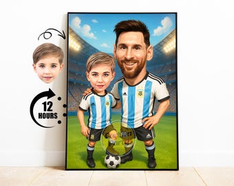 リオネル・メッシ直筆サイン入りアルゼンチン代表 2022 FIFAワールド