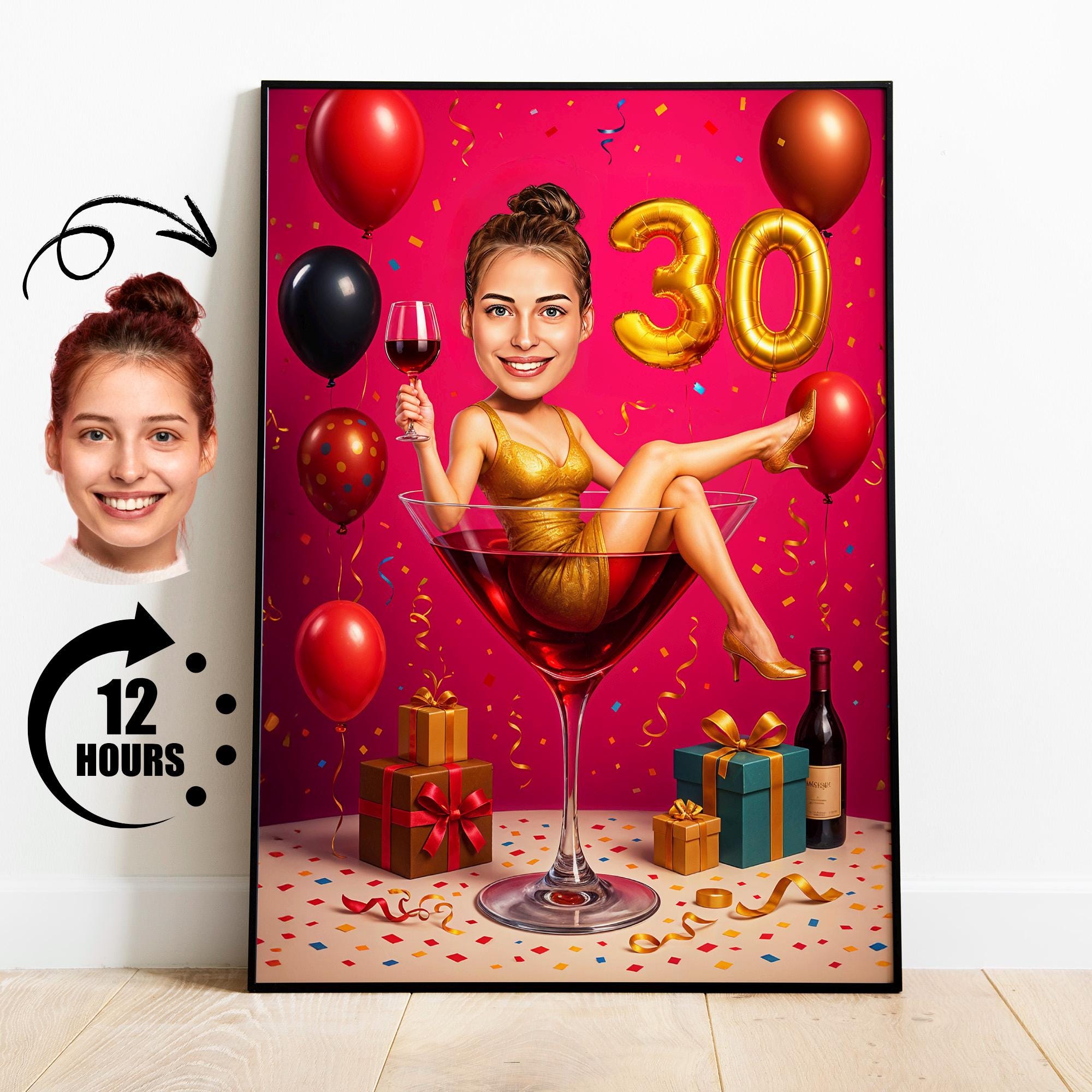 30th Birthday Caricature from Photos from photo