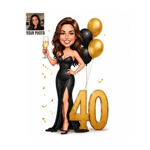 40th Birthday Dress Black