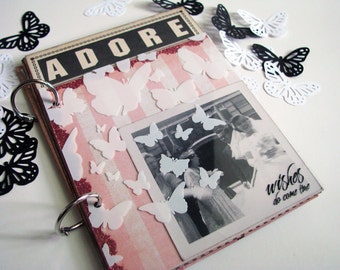 Custom Wedding Scrapbook, Guest Book, Heirloom Album, Photo Album in Colors of Your Choice