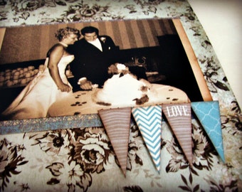 Custom Handmade Wedding Scrapbook Album Made to Order with Complete Photo Assemblage