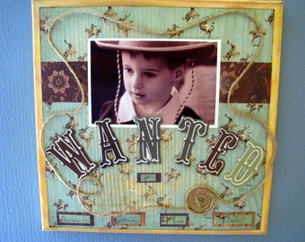 Custom Altered Canvas Mixed Media Wall Art Made to Order for any Occasion  8 x 10, 11 x 14, 12 x 12