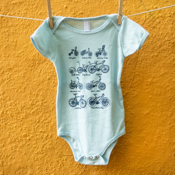 Items similar to Cycles of Life American Apparel onesie light blue on Etsy