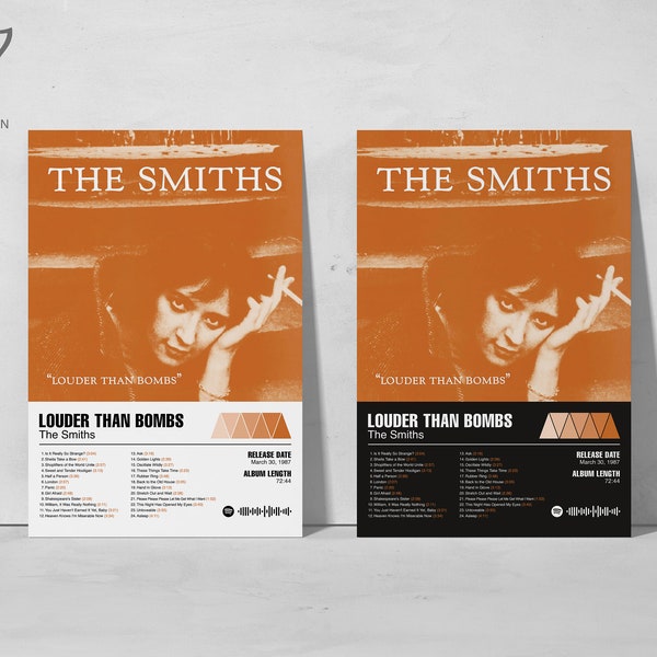 Louder Than Bombs Poster | The Smiths Album Cover | Louder Than Bombs Album Poster | Home Decor | Music Poster | Digital Print | Wall Art