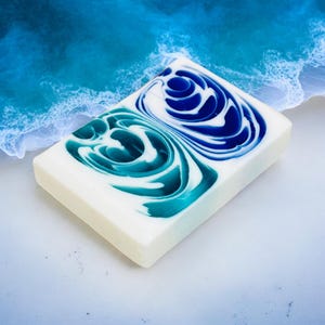 Crisp Ocean Breeze geïnspireerde geurende luxe handgemaakte zeepbarcadeaus