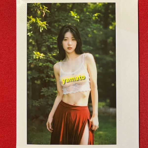 Eiko英子 Original Polaroid Instax nude Photography. Erotic, sexy art. Asian Japan. Only two available! Very Limited Edition w. signed card