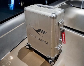 Trolley Koffer Lufthansa vintage Handgepäck Bordgepäck Airline Flugzeug