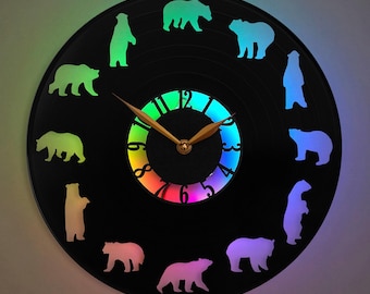 Bears Wall Clock