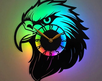 Eagle Clock, Eagle Decor, Eagle Gift, Eagle Design
