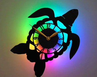 Schildkröte Uhr, Schildkröte-Wand-Dekor