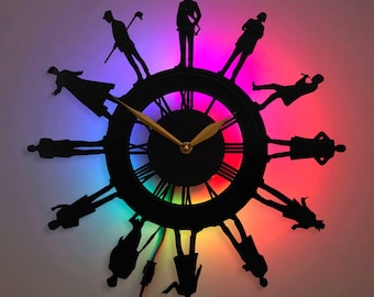 Doctors Clock, Gift for Who Fans, Dr Decor