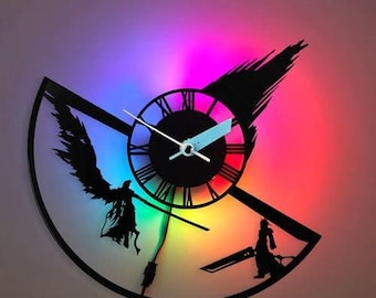 Final Fantasy 7 Clock, Final Fantasy VII, Final Fantasy Clock, FF7, Final Fantasy Gift