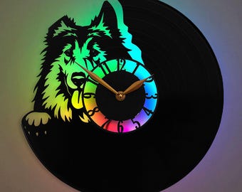 Border Collie Clock, Dog Clock, Dog Lover Gift