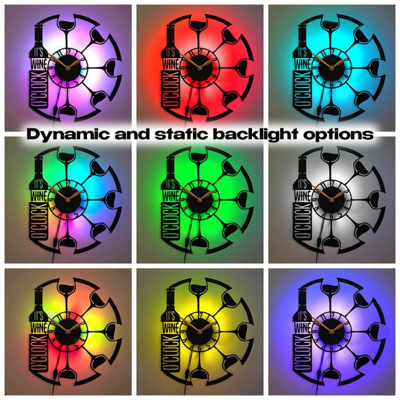 Reloj de pared de gimnasio con luz LED, decoración para el hogar o