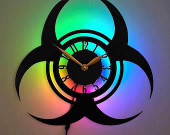 Biohazard Clock, Hazardous Warning Design Clock