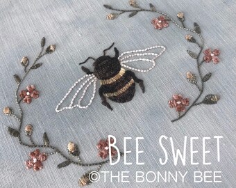 Bee Sweet ContraPunch™, Punch Needle, & Hand Embroidery PDF Pattern