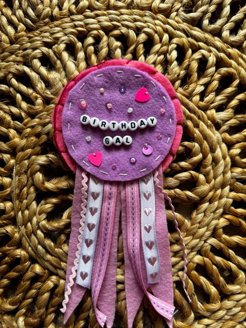Embroidered Felt Prize Ribbons - Etsy