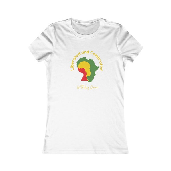 Women's "Liberated and Celebrated" Juneteenth Graphic Tee