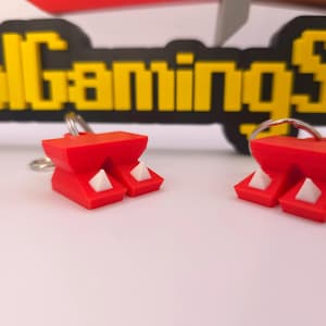 Aangepaste 3D-geprinte RuneScape Dragon Boots-sleutelhanger - iconisch OSRS-accessoire, duurzaam en gedetailleerd ontwerp voor fans