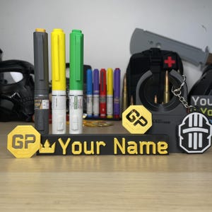 Escape From Tarkov Killa Bundle mit Name Schlüsselanhänger LEDX Stims DP Coin Set Benutzerdefinierte Gamer Requisiten Cosplay Display Geschenk EFT Fan Loot