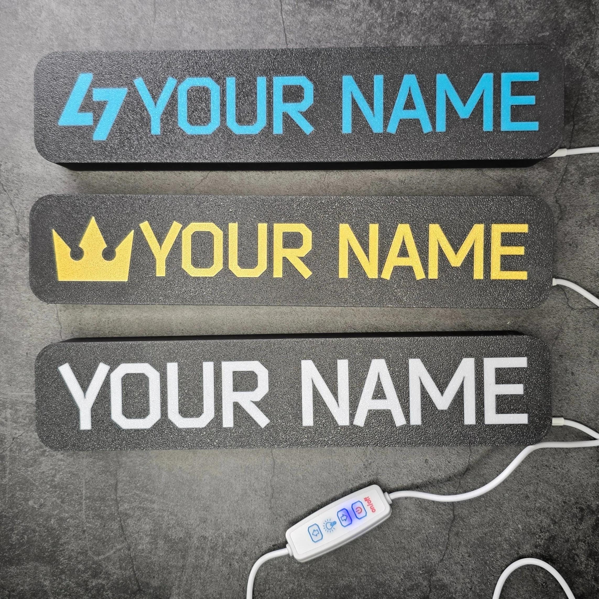 パーソナライズされたEscape From Tarkov LEDネームプレート カスタムゲーマータグデスクライト 幅25cm グローサイン  ゲーマールーム装飾ギフト - Etsy 日本