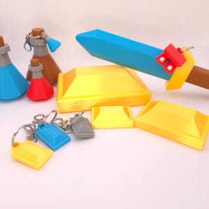 Custom 3D-Printed OSRS Metal Bar Replica - Choose Your Type & Size, Unique Collectible for Old School RuneScape Fans, Keyring Option