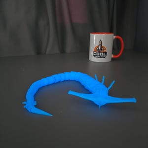 Ghost Leviathan Articulated Toy Subnautica Inspired Glow in the Dark 3D Printed Deep Sea Creature Model Display Figure Fan Collectible