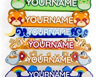 Custom Palia Nameplate 3D Printed Gamer Tag Sign Personalized In Game Username Fantasy Decor Gift PLA Display for Fans of Palia Designs