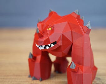 TzTok-Jad OSRS-figuur: RuneScape Boss Collectible - Fight Caves minifiguur gamer cadeau, old school RuneScape-beeldje, decor gamingbureau