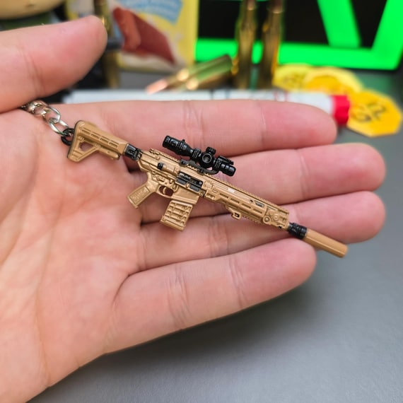 銃　オブジェ SIG MCX-SPEAR 6.8x51 アサルトライフル キーチェーン レプリカ – 9cm