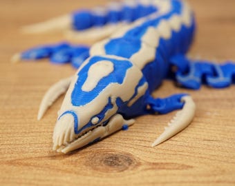 Subnautica 2 Shiver Leviathan Action Figure Articolata Mostro Marino Alieno Blu Giocattolo Creatura degli Abissi Decorazione per la Scrivania da Gioco da Collezione Regalo per Gamer
