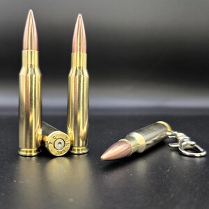Bullet keyring .308 Winchester, ammo keychain 7,62x51 NATO 7,62cal ammo surplus