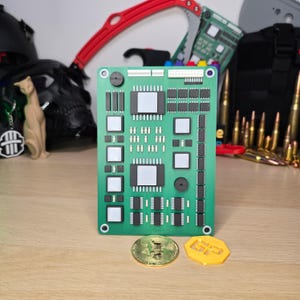 Escape From Tarkov Military Circuit Board Replica – 3D Printed Tech Loot Prop for Cosplay, Gaming Desk Decor & EFT Collector Gifts