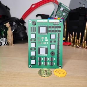 Escape From Tarkov Military Circuit Board Replica – 3D Printed Tech Loot Prop for Cosplay, Gaming Desk Decor & EFT Collector Gifts