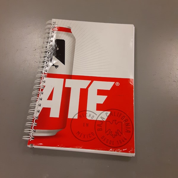 Tecate Beer Wire Bound Journal / Blank Book / Sketch Pad