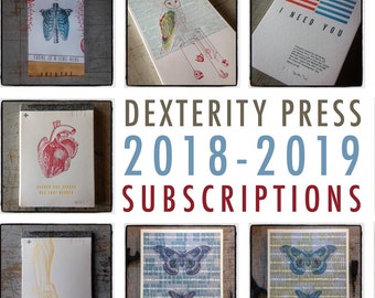 2018 - 2019 Dexterity Press Subscriptions