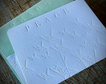 Paper Crane Card Set