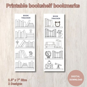 Druckbares Bibliothekslesezeichen mit Lese-Tracker, das perfekte Geschenk für Buchliebhaber