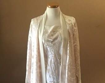 Natori Peignoir, Bridal Sleepwear, Trousseau size Small