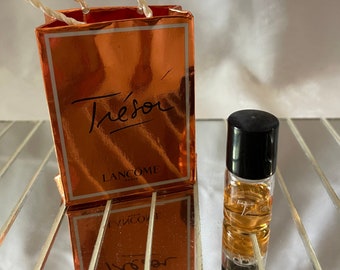 Vintage Sample Bottle Tre’sor Parfum by Laccome Paris with Lancôme Gift Bag